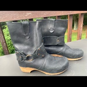 Sanita clog boots, size 39, black